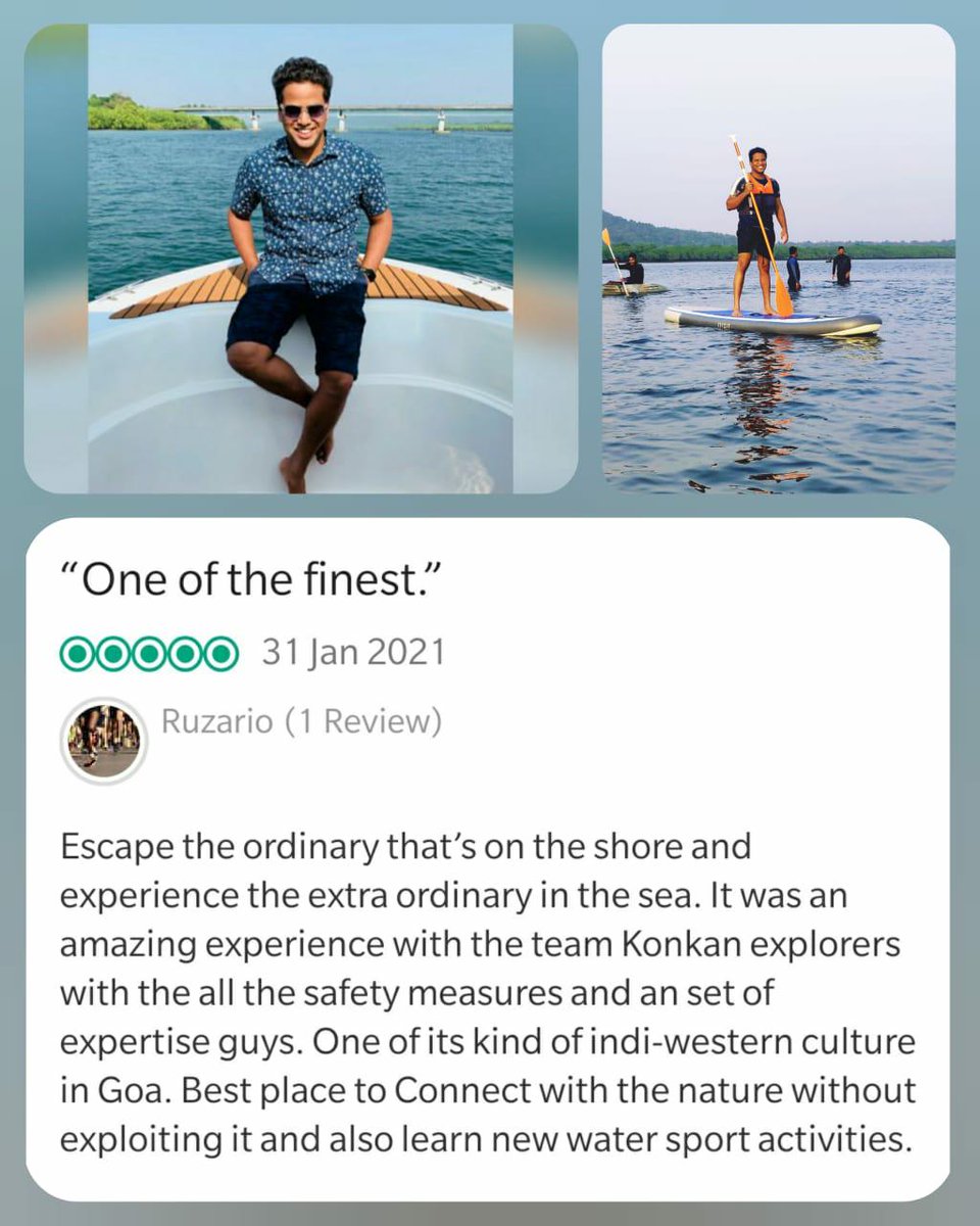 Its to time thank you, for taking time to write about us.. This helps us connect with like minded souls.. Thank you @ruzario_18 for this. 😇

#greatful #naturelovers #kayakingingoa #responsibleadventures #goascenes #LetsGoa #responsibletourism