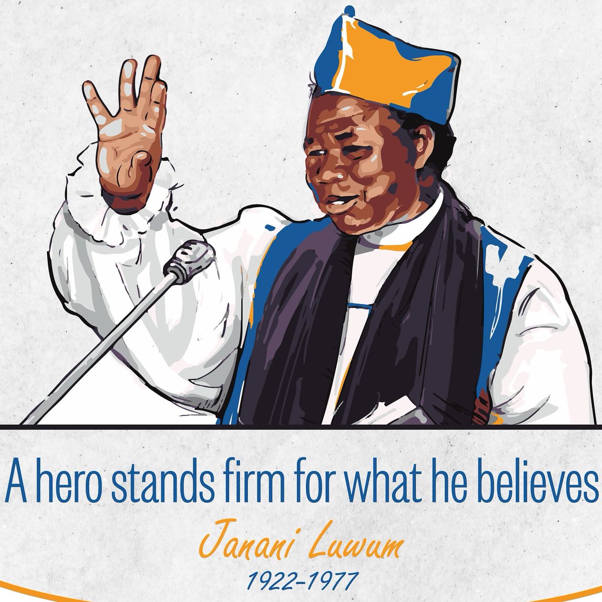 amicaallug's tweet photo. Today, we celebrate a man of honour, integrity and truth. 
#JananiLuwumDay https://t.co/ErXyKMh7tj