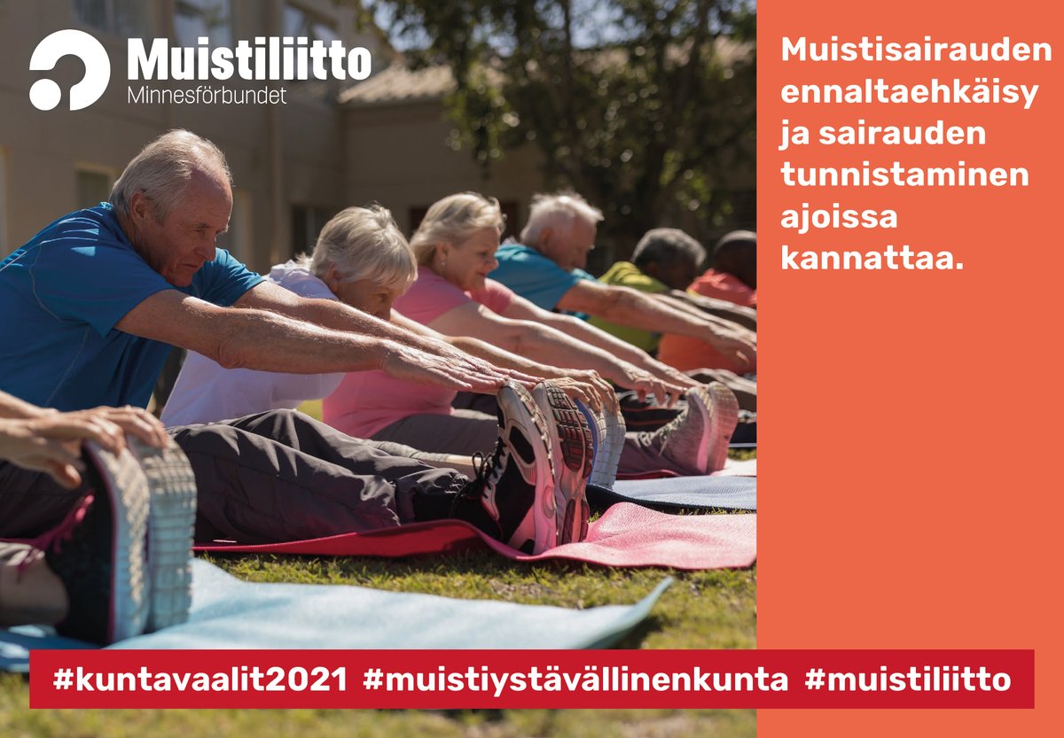 Muistiliitto's tweet photo. Muistiystävällisessä kunnassa tehdään päätöksiä, jotka edistävät kuntalaisten terveyttä, hyvinvointia ja elämänlaatua sekä hillitsevät muistisairauksiin liittyviä kustannusten kasvua.

Lue lisää: https://t.co/Fvy8WlJdlO

#kuntavaalit2021 #muistiystävällinenkunta #muistiliitto https://t.co/xKktG31kCe