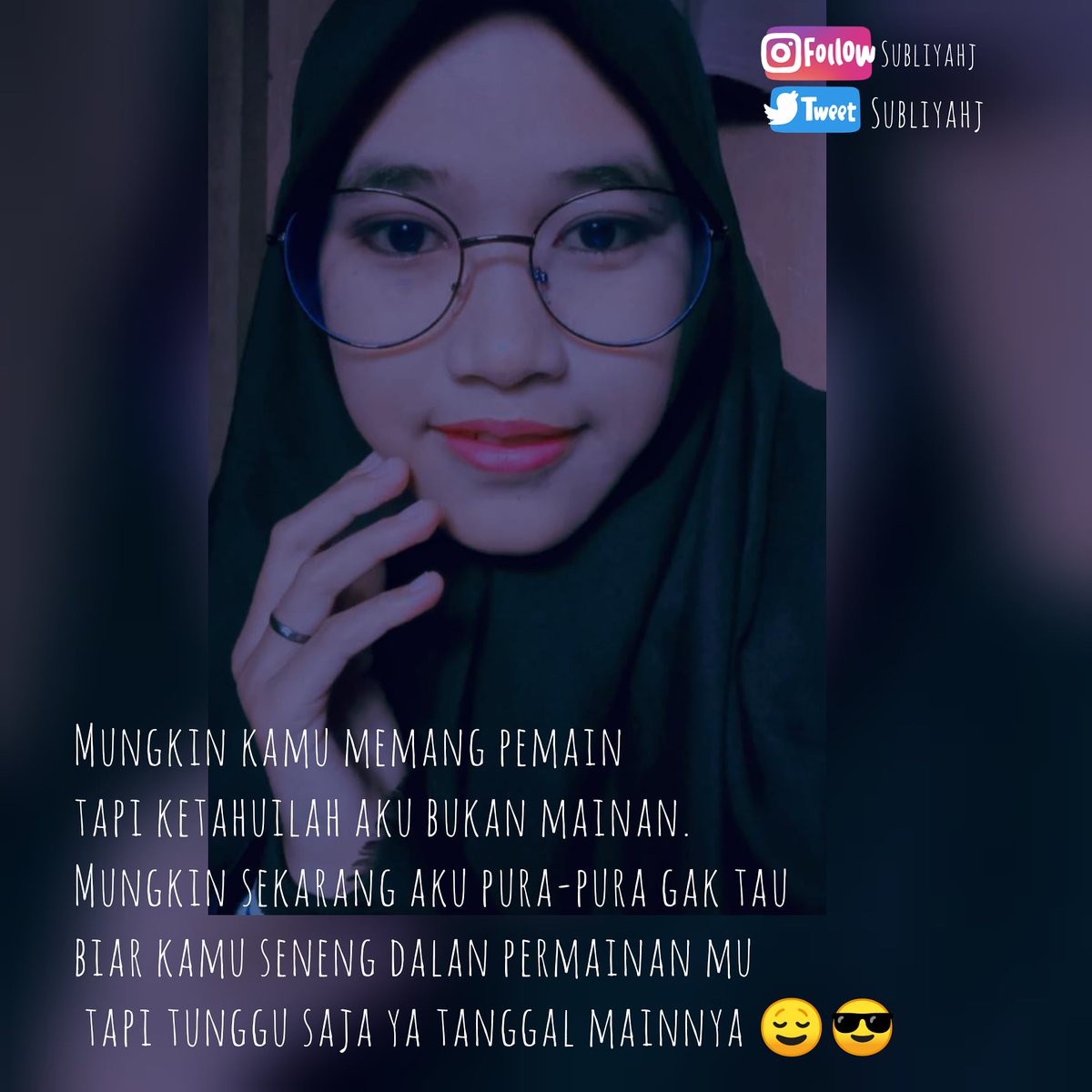 subliyah75's tweet photo. Semuanya tergantung niat 😌 https://t.co/6LAKpWxNov