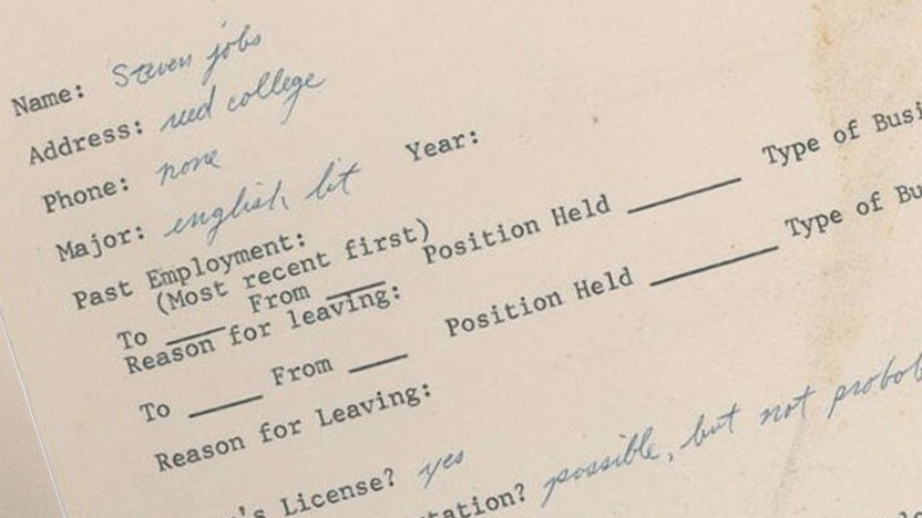 CKsTechNews's tweet photo. Steve Jobs 1973 Hand-Written and Signed Job Application

Source:
https://t.co/kFujKoNLtm https://t.co/mKbsr3OH5d