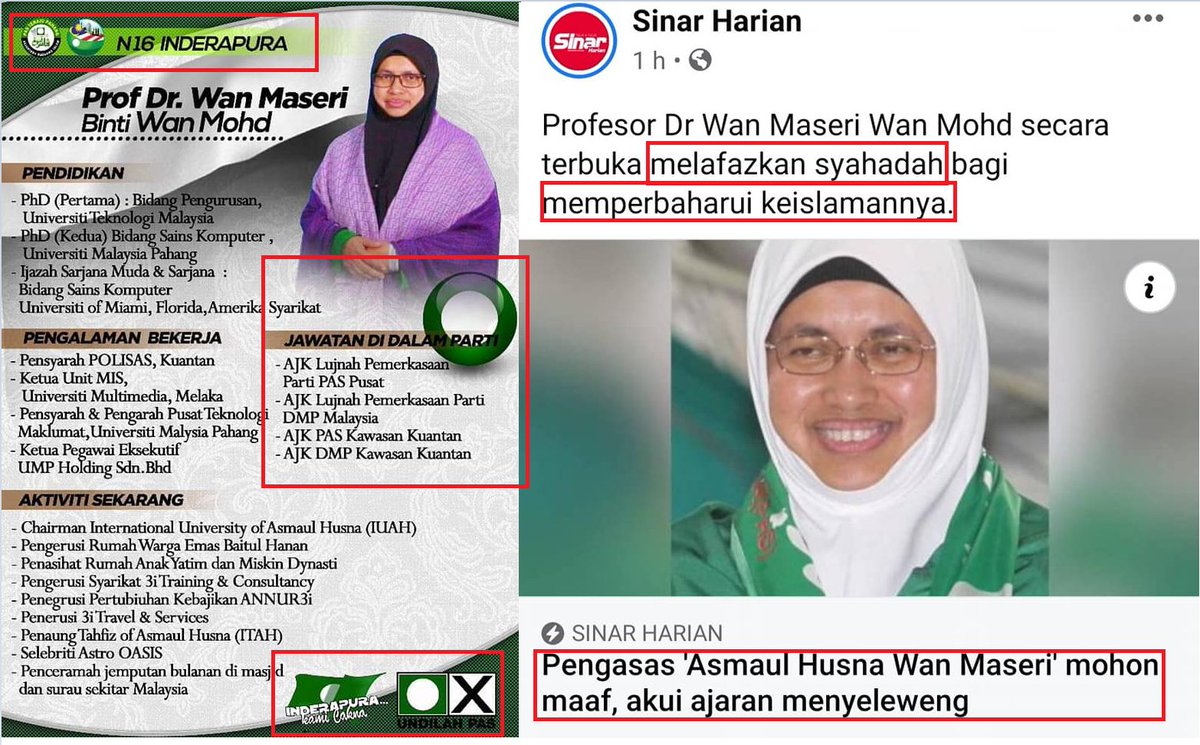 mauludfarid's tweet photo. Innalillahiwainnaillahirojiun.

Satu per satu aib mereka ditunjukkan. Semoga mereka sedar. Dan semoga pengikut mereka juga sedar.

Hentilah guna agama demi kuasa politik. Jijik tahu? https://t.co/gKH5PaphGk