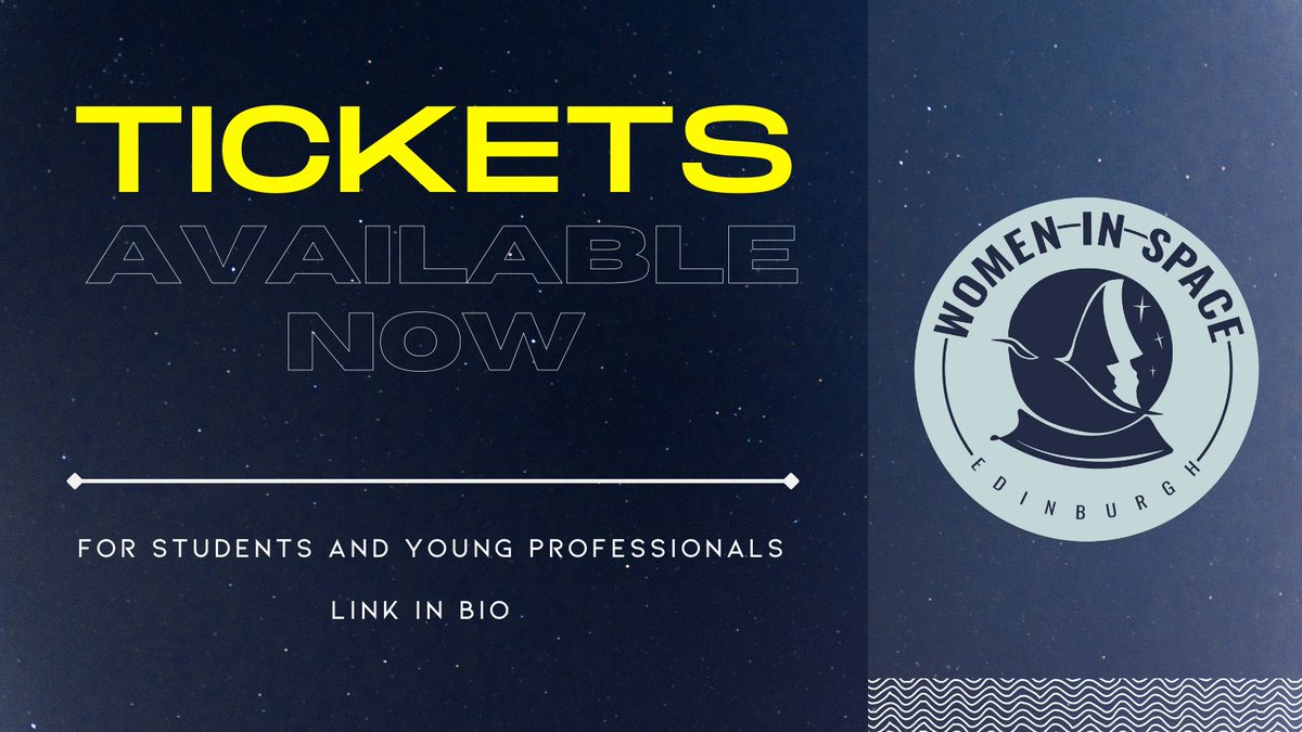 ✨ TICKETS ✨

We are over the moon 🌑 (literally!) to announce that our tickets are live! 

Don’t forget to check them out- the link is in our bio or available below. We look forward to seeing you there! 🚀

Tickets - hopin.com/events/edinbur…

#ScotlandIsNow #ScottishSpace #Space