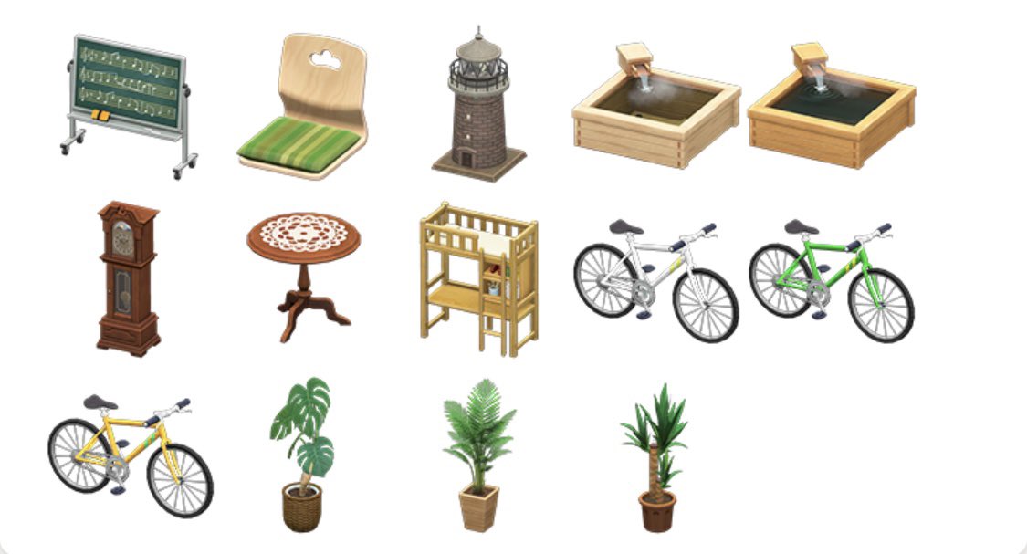 お触りさせて頂きたいです...！😢
特に白いマウンテンバイクと植物類求めてます...！（ ; ; ）