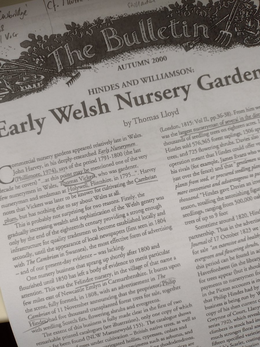 Rhai o feithrinfeydd anghofiedig Cymru. Yn debyg bod rhai dyffryn #Teifi yn cynhyrchu tunnelli o domatos erbyn yr 1890au 🍅

Early ventures in #Welsh #Horticulture 👇