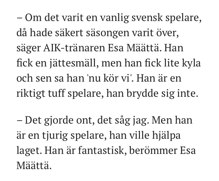 Vad trött man är på tränare med denna macho mentaliteten. Som om man kan välja om en skada gör att man kan spela eller inte. Precis sådant här som gör att elitidrottare sliter sönder sina kroppar under karriären.