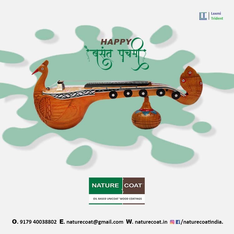 naturecoat's tweet photo. May Maa Saraswati shower you with her choicest blessings.
Nature Coat wood coatings brings Zero VOC and bio-crosslinking oils,  a revolutionary combination of oils and waxes. May you lead a healthy life.

#NatureCoat #wood_coating #ZeroVoc #Interior_Product #Exterior_Product https://t.co/CFwaLnJZ5v