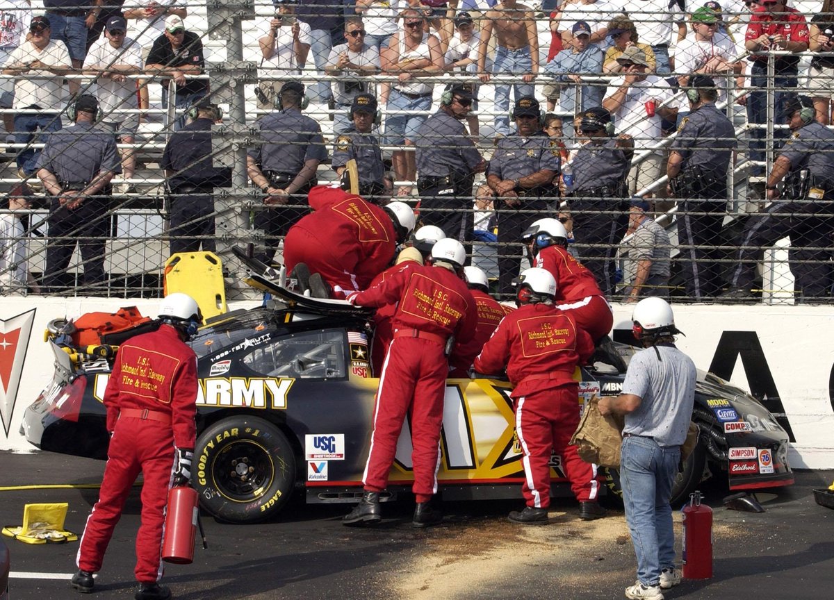 Jerry Nadeau was also nearly killed in a similar impact in 2003.