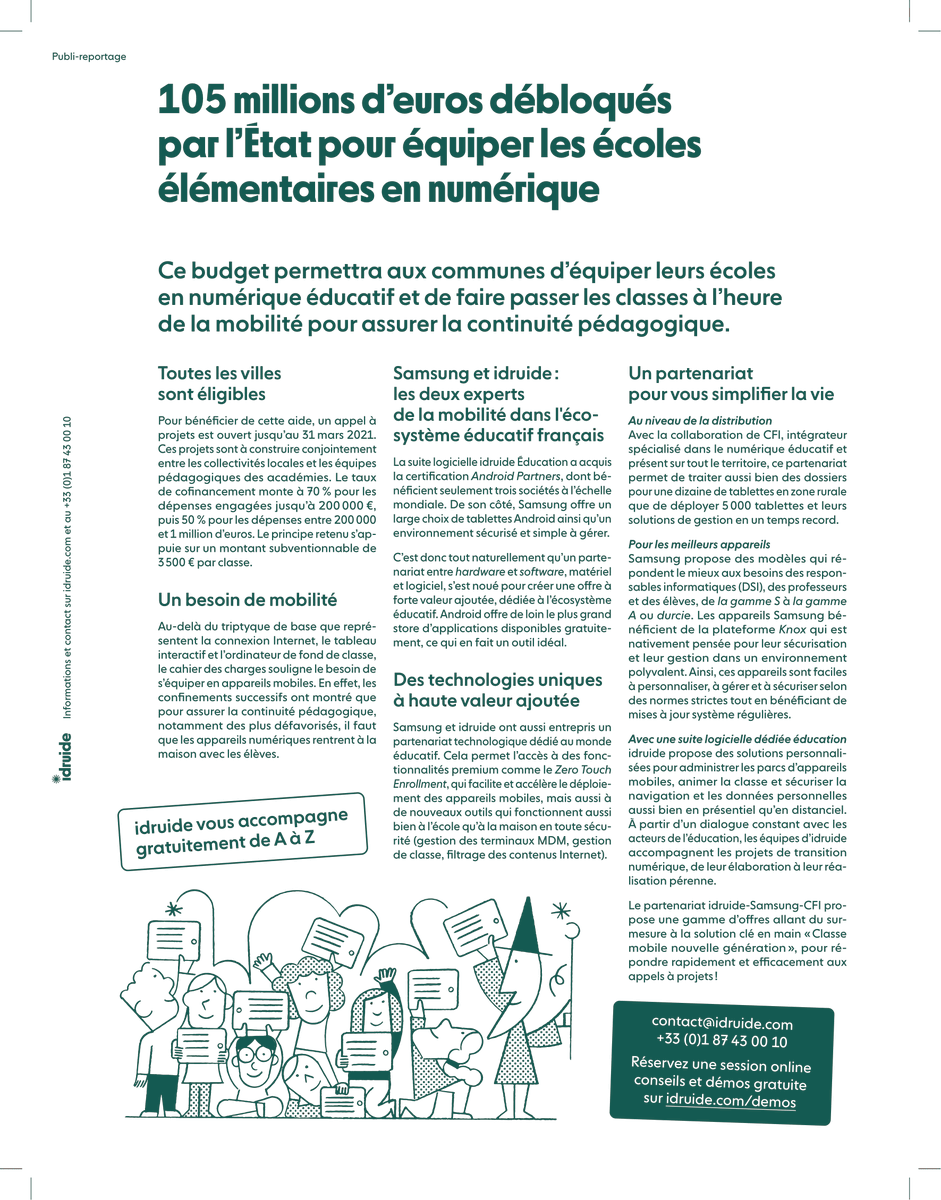 idruide's tweet photo. @idruide au service des #collectivités pour repenser ses équipements #numériques en classe, contactez-nous ! https://t.co/4Xzu59I2qT
#education #planderelance #soclenumerique
Lisez l'article de La @Lagazettefr => https://t.co/bGIgcRL2Ba https://t.co/J85qRxawk6
