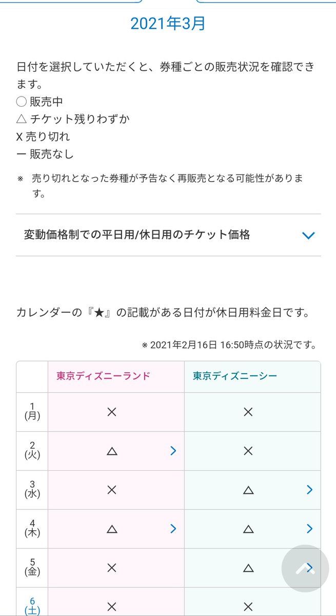 Tdr ディズニー ぷらん わずかな様ですが ディズニーチケット 今日も再販あり ランド シー パークチケット 1デーパスポート 販売状況 16 50時点では2月 3月のランド シーともに ですがワンデーパスポートに空きがありました なかなかリアルタイムで Tdr ディズニー ぷらん わずかな様ですが ディズニーチケット 今日も再販あり ランド シー パークチケット 1デーパスポート 販売状況 16 50時点では2月 3月のランド シーともに ですがワンデーパスポートに空きがありました なかなかリアルタイムで