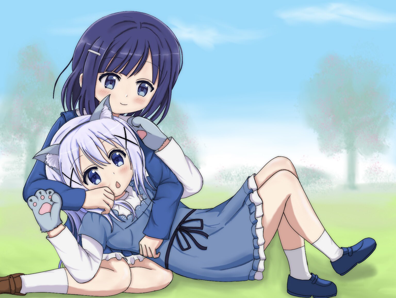 Alphacas They Are So Cute Together Characters Chino And Fuyu Manga Is The Order A Rabbit Announcement Big Project Coming Soon Follow My Pixiv Here T Co Mkapfqyat1 Gochiusa ごちうさ 香風智乃