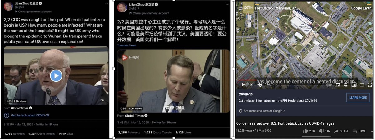 9/11 Platforms vary in how they label conspiratorial content from state actors. Twitter slapped fact check label on MOFA’s  @zlj517, but only in English. YouTube didn’t tell tens of thousands of viewers of a conspiratorial video from CGTN the content was government-funded.