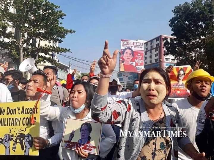 Dear UN,We demand any serious action on JUNTA.We,Myanmar civilians lost safety and human right.They detained our elected government.Give Back Democracy.Free Our Leader.We don’t want to live under Military Government. 
INHUMAN MILITARY 
#Feb16Coup
#WhatsHappeningInMyanmar