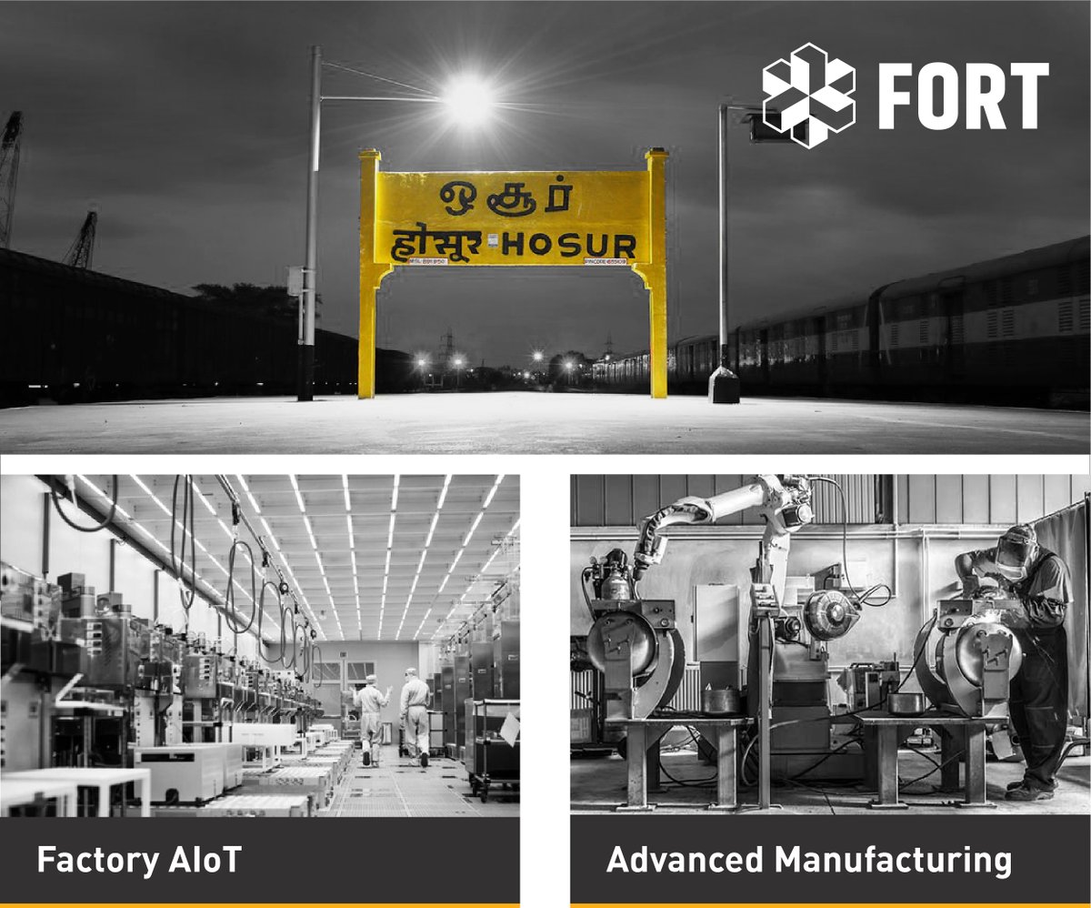 Hosur with huge MSME footprint is also home to large manufacturing units of Titan, Ashok Leyland & TVS Located 40kms east of B'lore is the ideal launchpad for promoting startups that excel in building adv manufacturing & maintenance soln to create the factories of future 7/