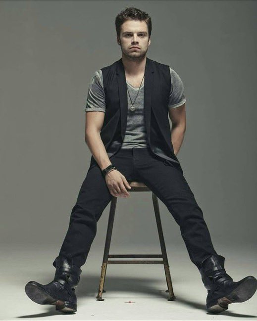 sebastian stan sitting with his legs open, a very needed thread 