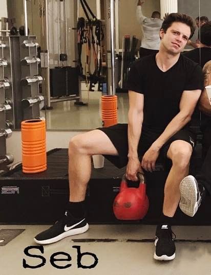 sebastian stan sitting with his legs open, a very needed thread 