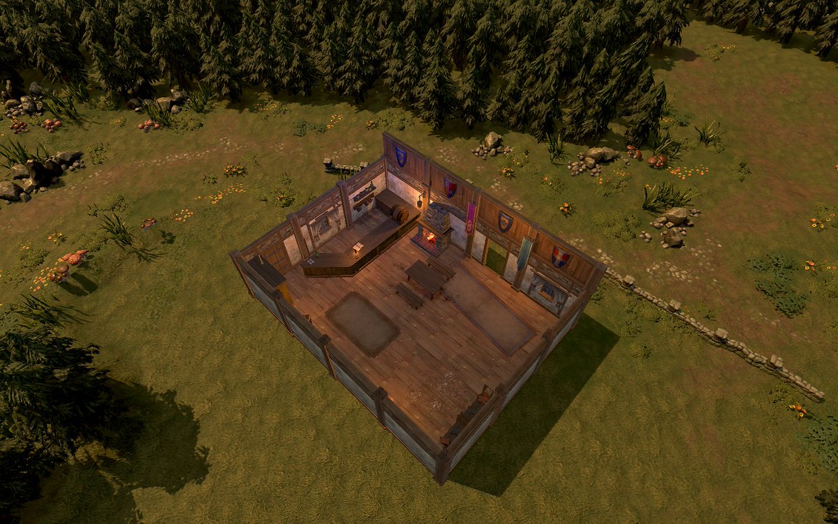 Started working on the environment for the tavern. What do you think? #indiedev #gamedev #unity3d