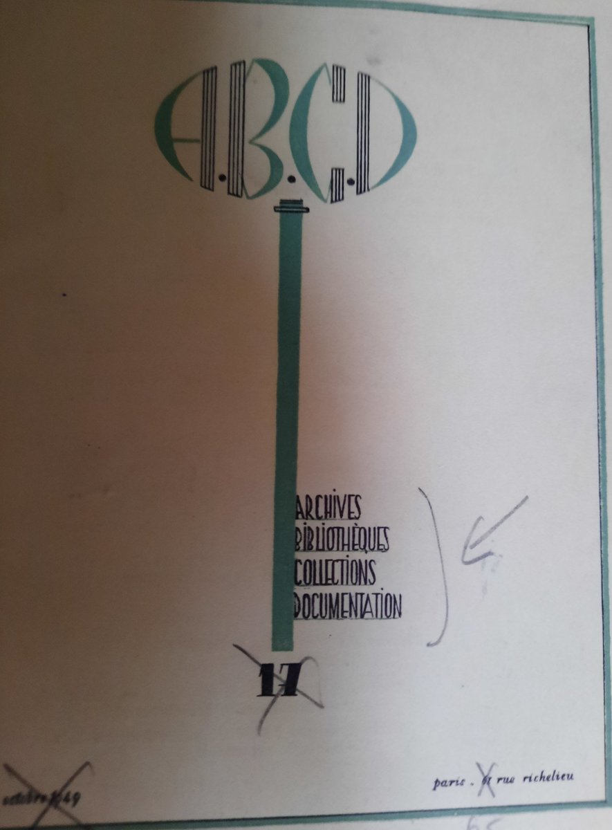 iabdfr's tweet photo. #incroyable! #ABCD Entre 1948 & 1952, une revue fédérait "Archives, Bibliothèques, Collections, Documentation" ! L'inter-associations est encore une idée neuve en France... "Destinée à tous ceux qui désirent s'informer sur : la situation des dépôts et des collections (...), (1/3) https://t.co/W0IYs4h6Yx