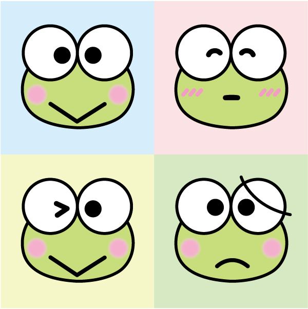 ふじのん けろっぴ推し けろっぴの色んなお顔 描いてみました 個人的にはピンク背景のけろっぴの表情が好き けろけろけろっぴ けろっぴ お絵かき サンリオ サンリオ好きさんと繋がりたい けろっぴ好きさんと繋がりたい けろっぴ推し はぴ