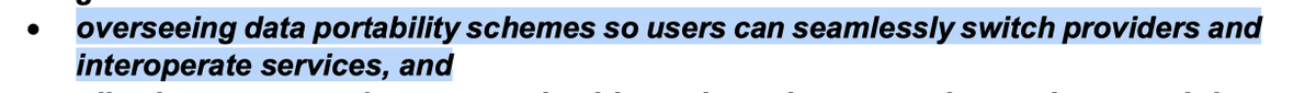 The report falls into the same data portability for switching trap that many of us haveWhat we see in Open Banking/retail finance is that data portability on it own has supported emergence of complementary services, not substitutes(examples in here:  https://www.openbanking.org.uk/wp-content/uploads/open-banking-report-150719.pdf)