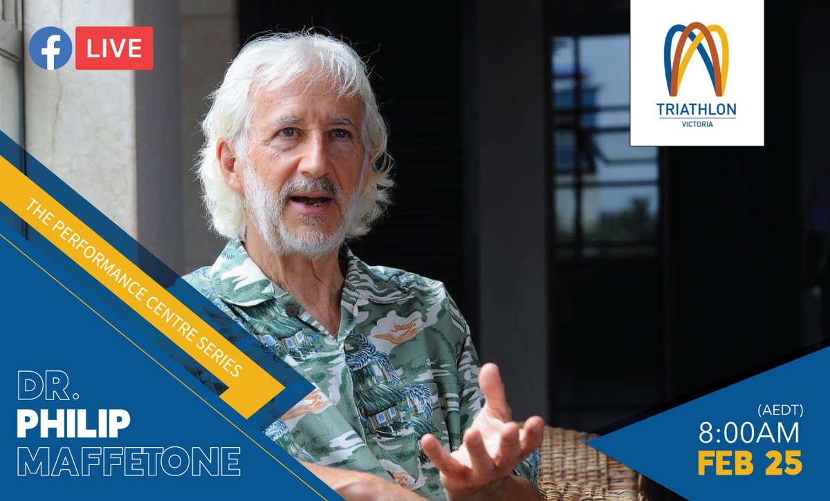 TriVictoria's tweet image. #NEWS We're trilled to have Dr. Phil Maffetone from @MAF_Method join us next week to discuss the MAF method.

📅 February 25.
⏰ 8:00AM (AEDT)
🙍‍♂️ Hosted by @AndreObradovic
🔔 Add to iCal bit.ly/3qrhMx0 

ℹ️ Learn more about MAF here: philmaffetone.com