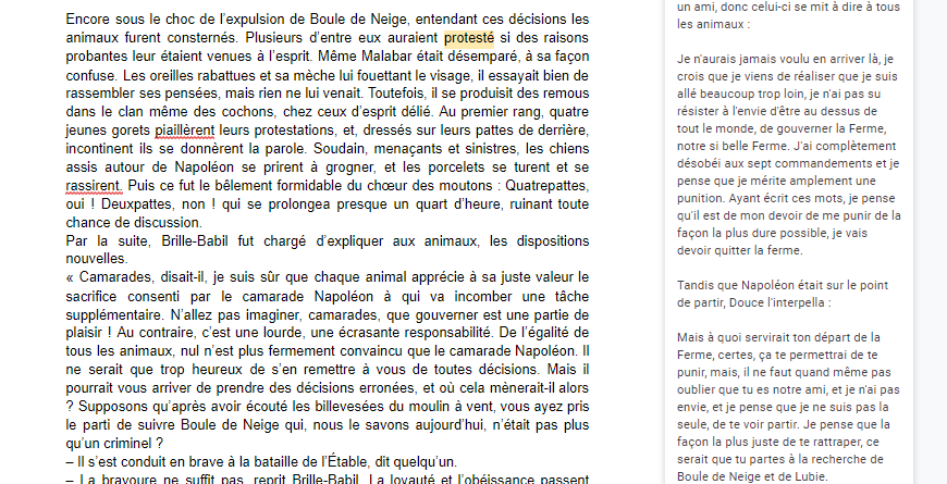 BricquebecFr's tweet photo. Et si on pratiquait l'écriture d'intervention, à la Pierre Bayard ? Des récits alternatifs dans La Ferme des Animaux, pour tenter d'échapper à la dictature des cochons. Ecrire dans les marges pour interroger et s'approprier le texte initial, et s'entraîner à la rédaction du DNB. https://t.co/eg9UVVRkn7