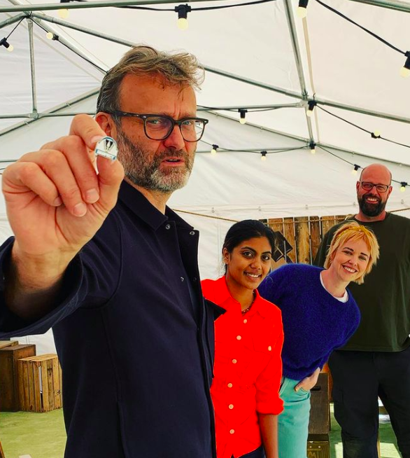 Hattrickint's tweet photo. The Great British Dig  on More4 tomorrow night at 9pm is a must watch. Hugh Dennis and a team of experts are digging up Britain in this new series which promises archeology, artefacts and history undiscovered under our feet...until now #Hattrickint #greatbritishdig #tvformat https://t.co/CbsPseAfui