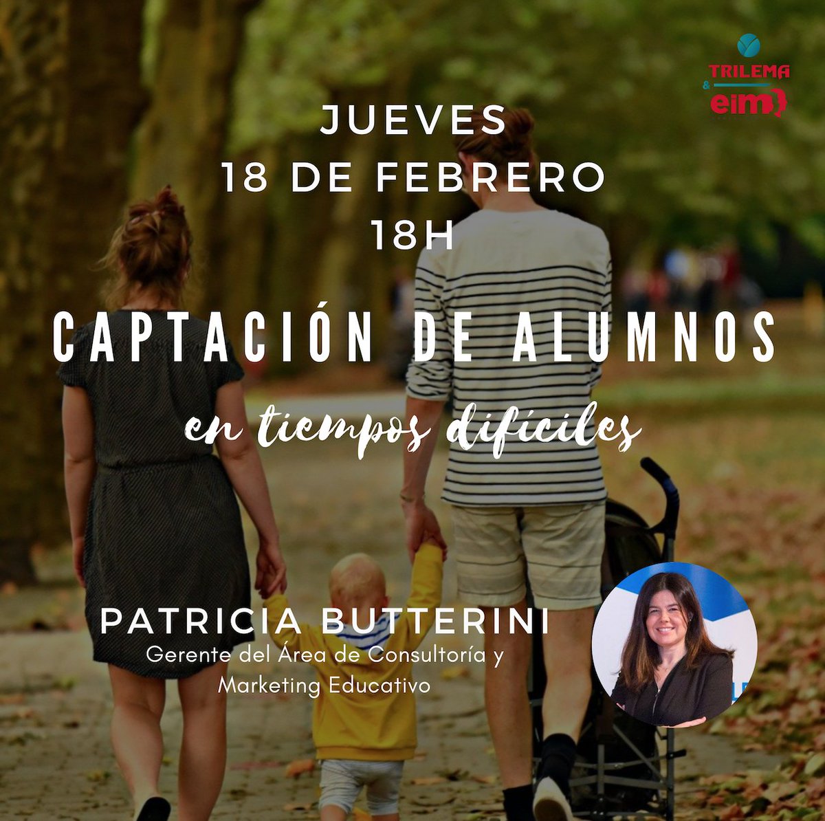 ¡No te pierdas  nuestro webinar sobre Captación de Alumnos! 👨‍👩‍👦‍👦 Aún estás a tiempo de optimizar algunas de las acciones que tienes planificadas y aumentar así las matriculaciones en tu colegio. Inscríbete gratis 👉 mailchi.mp/eimconsultores…
#MarketingEducativo #CaptaciónDeAlumnos
