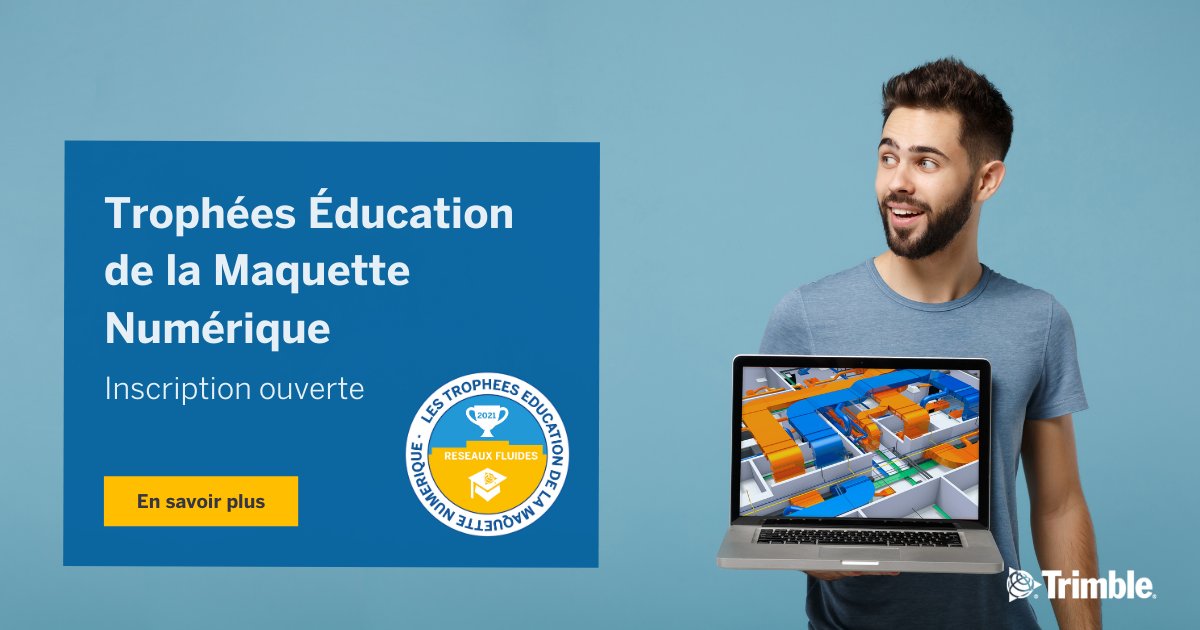 Notre concours Trophées Éducation à pour objectif d’honorer les #étudiants et stagiaires d’établissements  d’enseignements qui participent activement à la transition numérique dans le secteur du #bâtiment. 
Pour en savoir plus ➡️ ow.ly/RMxg50DoOfG
#educationfrance