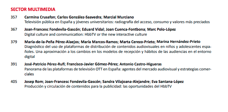 MonicaAlaejos's tweet photo. Que nuestro trabajo sea uno de los 30 elegidos por @revista_EPI para el libro de @CongresoAeic pues es un orgullo...https://t.co/cPfN7ArmRi
@marinahp84 @MCerezoP #MariaMarcos #OTT #consumoinfantilyjuvenil #nuevosmedios https://t.co/vWYawpf8jO
