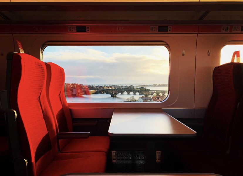 Now we're shooting through  #BerwickUponTweed, where our staff had a little visit from Frosty last week! : @Barberstig