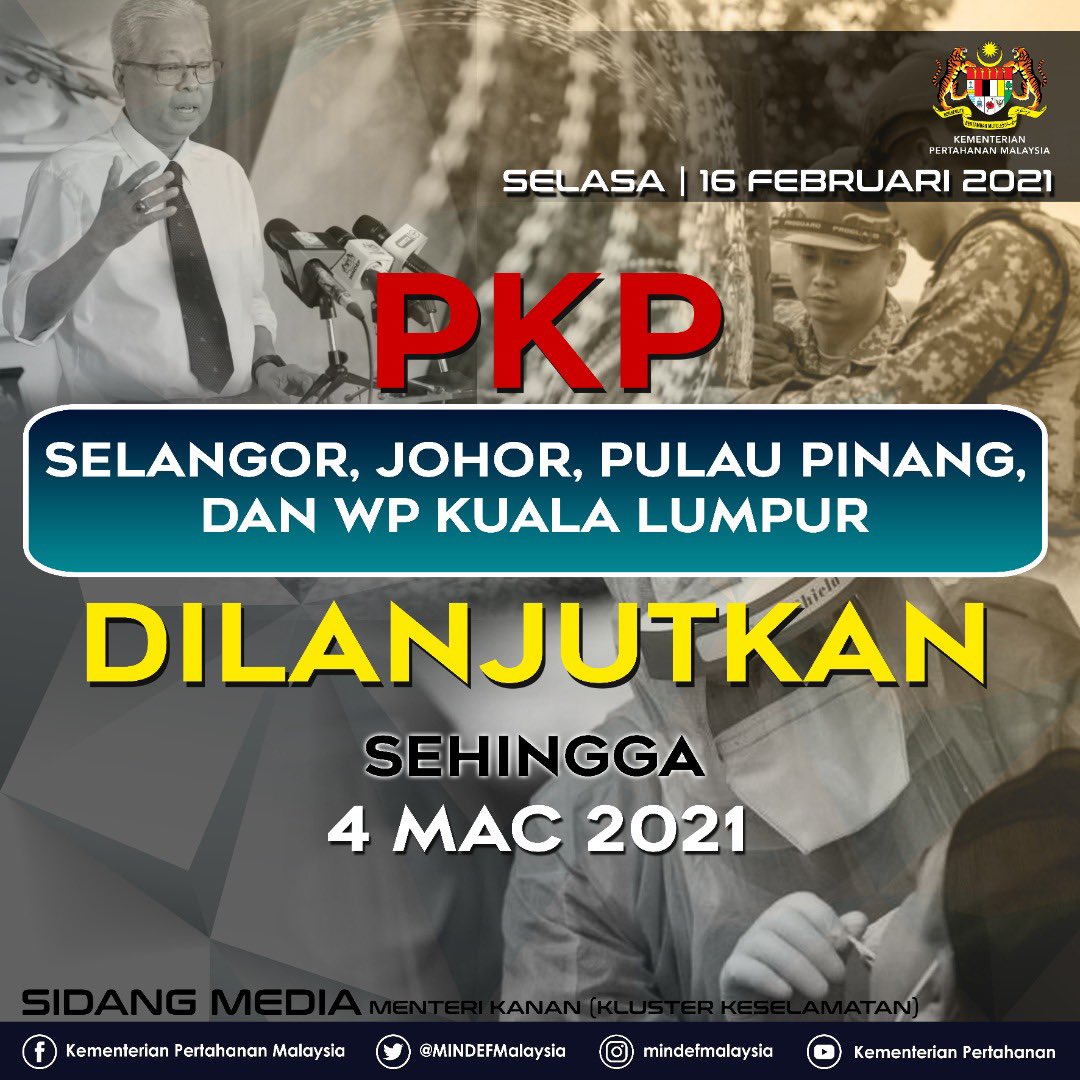 Dilanjutkan pkp 2.0 Selangor, KL,