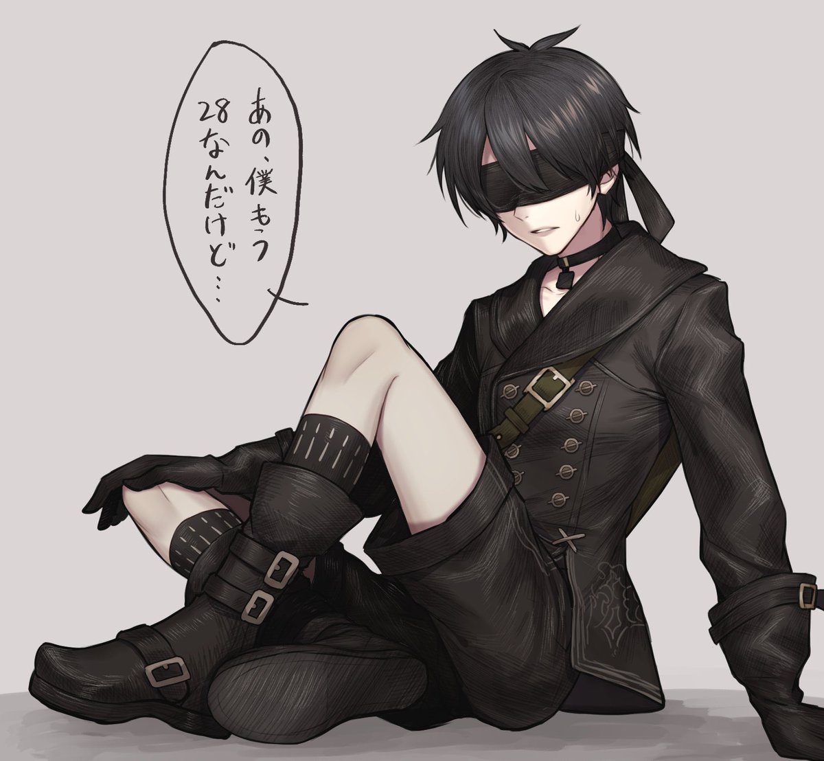 最初はこういう方向性で考えてたんだけど、気付いたら背景描き始めてて全く違う雰囲気になってしまった。 