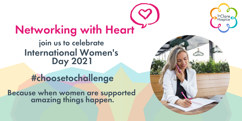 hospicestclare's tweet photo. It’s that time again! After our hugely successful December #NetworkingWithHeart event, we will be back Tues 9th March, 8am to share experiences and connect with the local business community.
We are supporting #InternationalWomensDay with guest speaker @sophieloumarket 🌟 https://t.co/9GqYVEFLB5