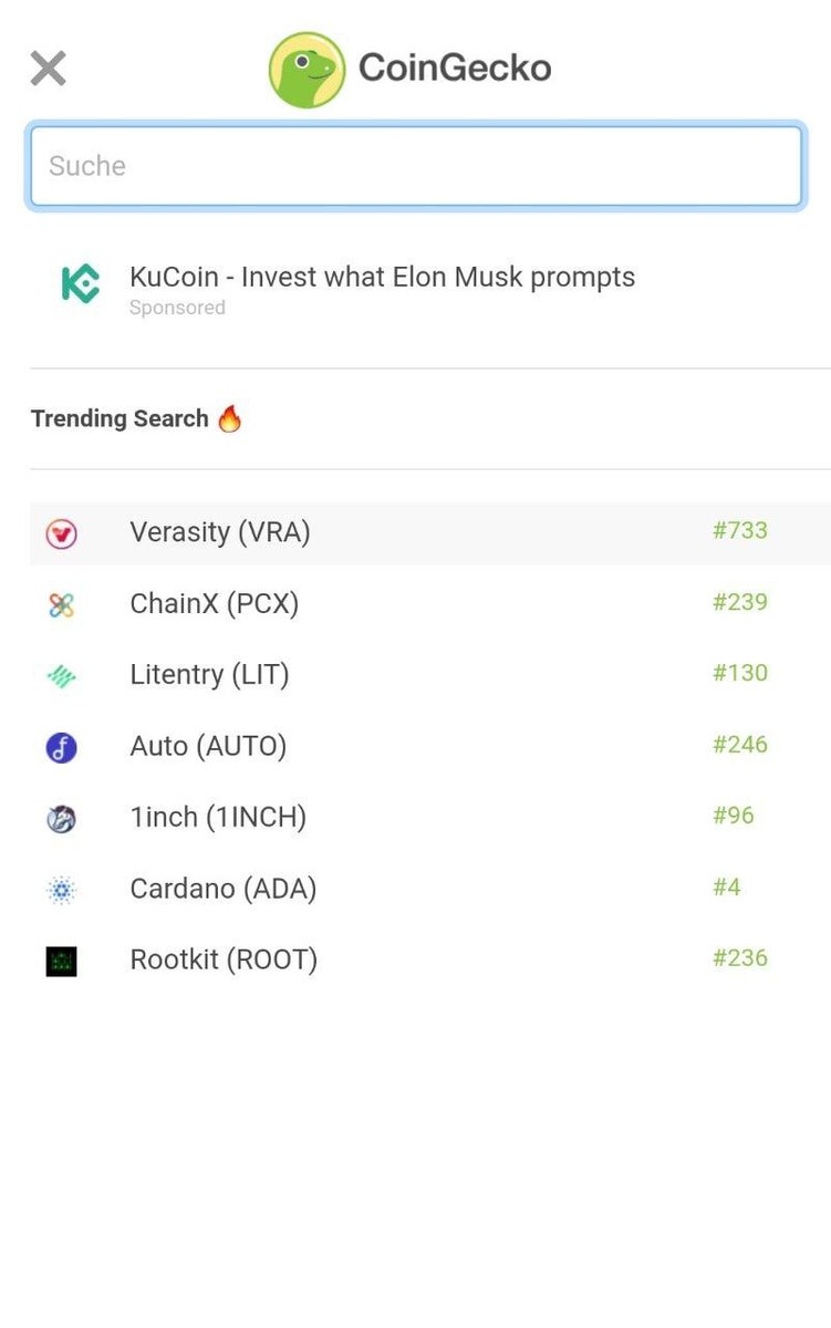 Verasity On Twitter Trending On Coinmarketcap And Number 1 Trending On Coingecko We Are On Fire Crypto Esports Vra