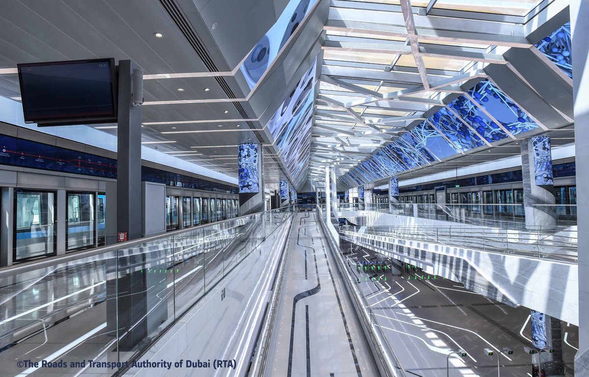 Alstom's tweet image. Congratulations to @rta_dubai as the Dubai #Route2020 Metro commences revenue service! We are very proud to be part of this milestone and help contribute to #sustainable &amp;amp;  environmentally responsible #mobility in Dubai. #mobilitybynature
alstom.com/press-releases… #DubaiMetro