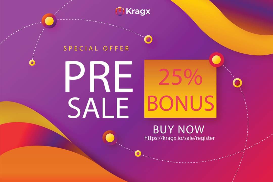 🔵Pre-Sale  is live Now!
You may never get it at this price ever. Hurry now and make that purchase with a 25% bonus at $0.05 now🔹

  ▪️January 25th-Feb 25th, 2021▪️

🔻Minimum purchase is $20-$100🔻

🔘Buy From Here👇👇👇

🌐kragx.io/sale/register

#Kragx #Payment #Token #KRX