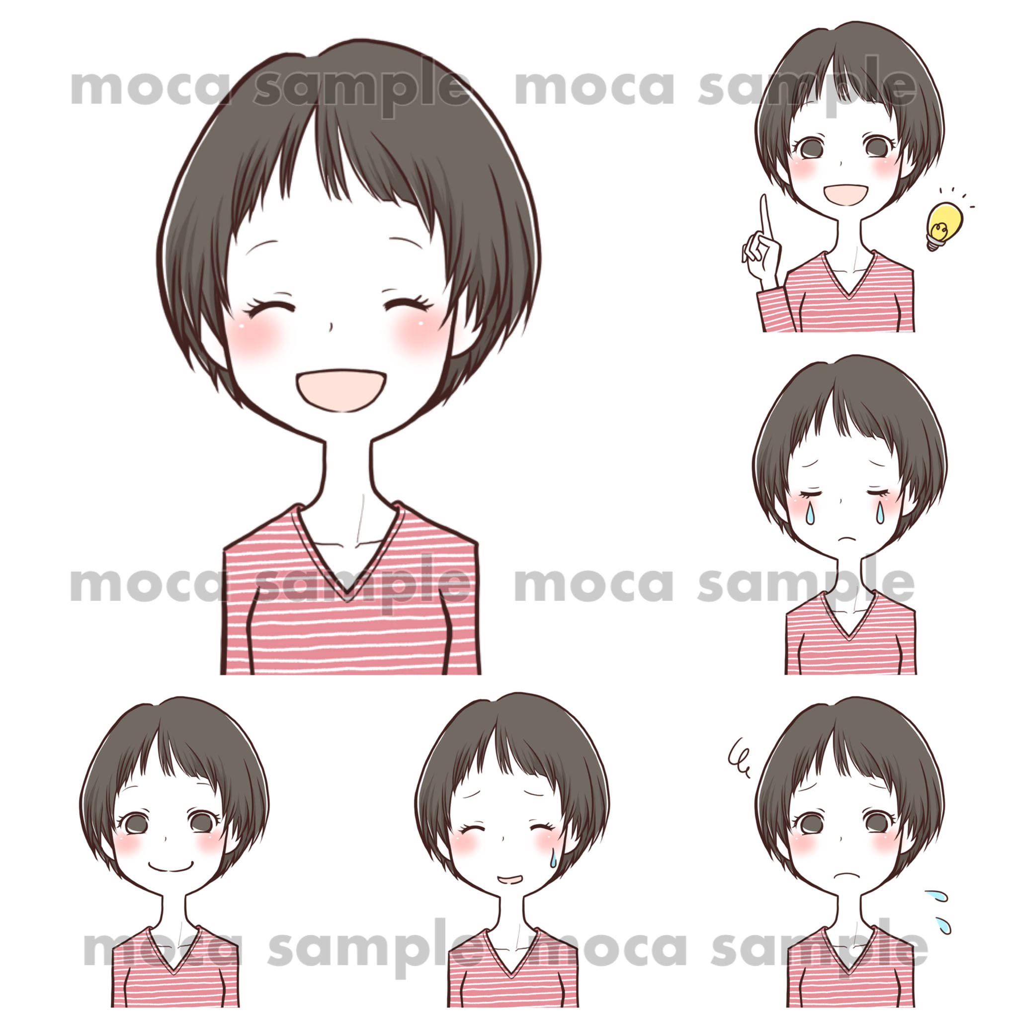 Moca 萌香イラストレーター On Twitter オン眉ショートかわゆ N V N サンプルイラスト イラスト イラスト好きな人と繋がりたい Https T Co Ks580k8xbp Twitter