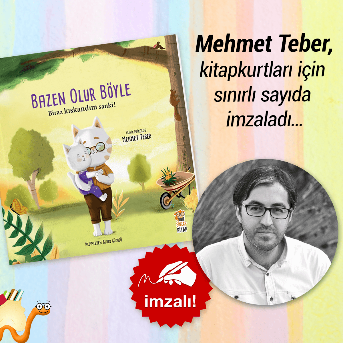 Mehmet Teber, Kitapkurtları için Sınırlı Sayıda İmzaladı. 🖋📘 İmzalı kitabı satın almak için👉 bit.ly/3jSHuIi #kitap #kitapyurdu <a href="/sincapkitap/">Sincap Kitap 🐿</a>