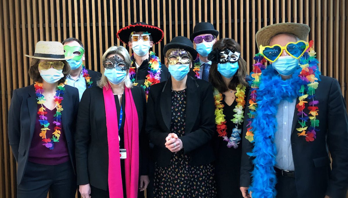 Un Codir Ouest au top venu doublement masqué pour Mardi Gras au profit de notre fil rouge #axaatoutcoeur @JLeRoux_AXA <a href="/beraudiere/">Sophie Masset</a> <a href="/Ktytreuiller/">Kty treuiller</a> <a href="/jc2d37/">J-C Demanesse</a> <a href="/SebLebriez/">Sébastien Lebriez</a> <a href="/Bencherub1/">Chérubin Bénédicte</a> <a href="/marcosyvon/">laine marc andre</a> Tous à vos photos masqués ! 5€ reversés à nos associations fil rouge !