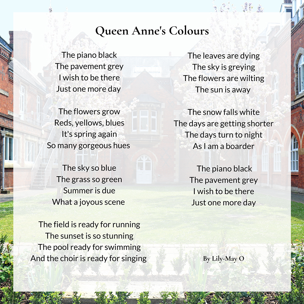QASCaversham's tweet photo. βοΈπ¨ Lily-May has written her own creative poem, inspired by our new Queen Anne's School colour chart! π¨βοΈ#QASArt #QASEnglish #QASFours https://t.co/wfszRgcQrQ