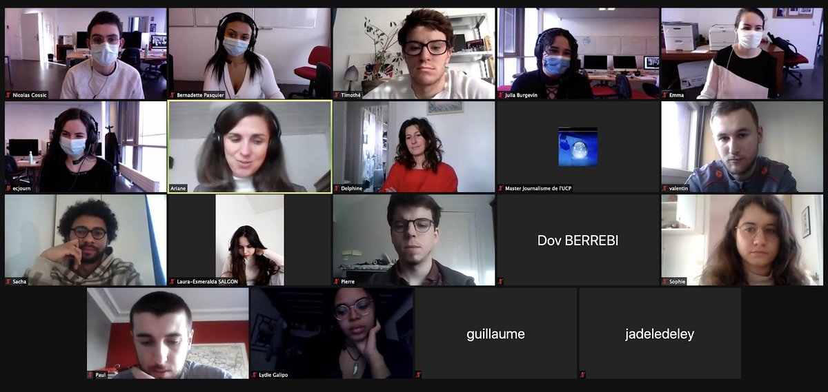 GenMasterJ's tweet image. Merci pour ce moment @ArianePuccini et #DelphineBauer ! Nos étudiant.e.s ont pu discuter des #violencesgynécologiques, des mauvais traitements des femmes dans le milieu médical et de la dimension #intersectionnelle de leur projet.