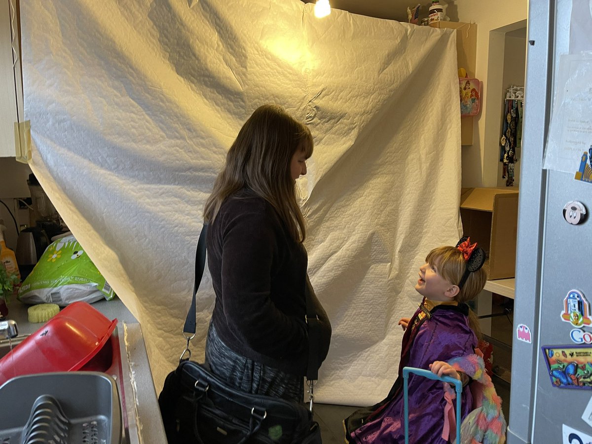 We left the house and followed the directions which lead us through a door (which looked a lot like our back door) and straight to airport security (you can see the baggage scanner box)