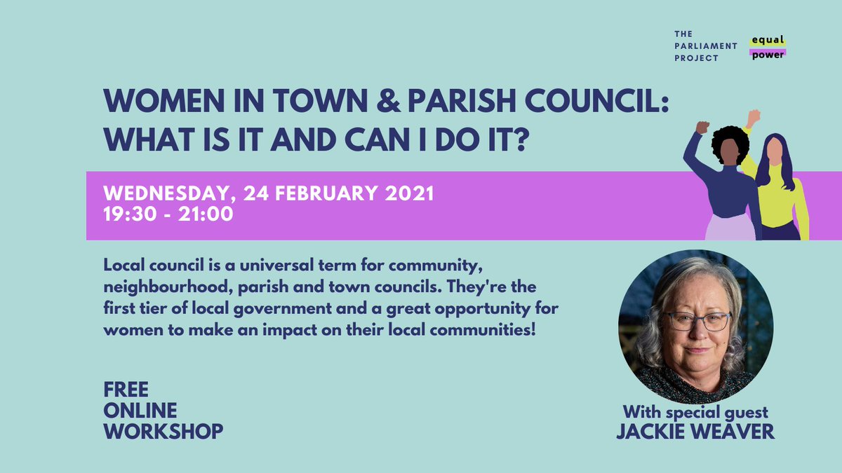 ElectHer_UK's tweet photo. We're delighted that the one and only Jackie Weaver will be our special guest on the 24th of February! 

Join us to meet the woman behind the memes and find out what it's really like to work in local politics. 

https://t.co/bYM8WFt1sM 

#EqualPower #GetReadyToStand https://t.co/DaNJiHX6s9