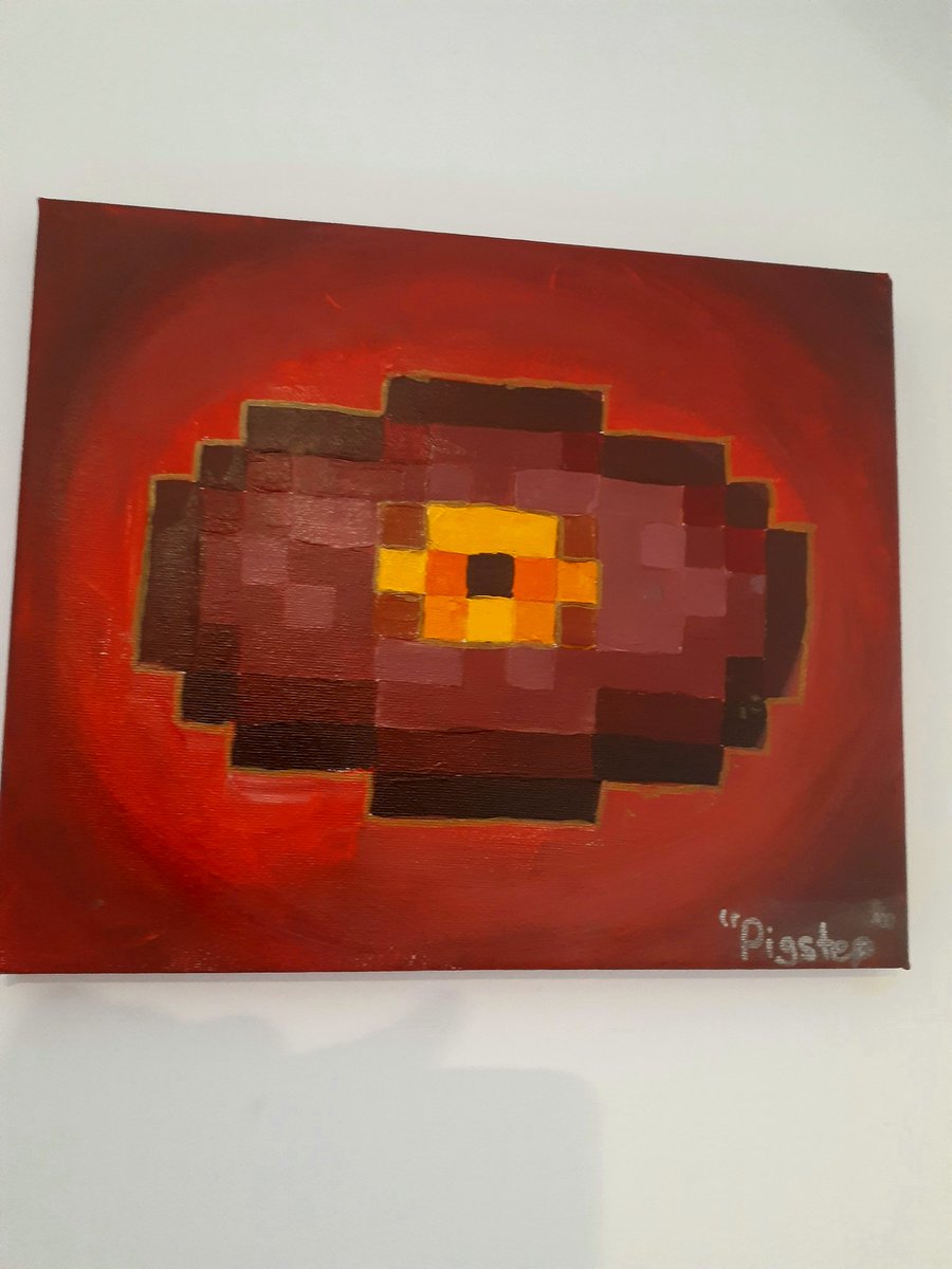 adibahtasnim19's tweet image. Painted pigstep 😌 
#pigstep #Minecraft #paintings