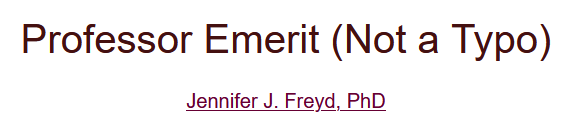 1/
This is the start of a thread about my upcoming retirement on 15 March 2021 from the University of Oregon and why I am going to use the title Professor Emerit instead of the usual titles of Professor Emeritus or Professor Emerita.

But first -