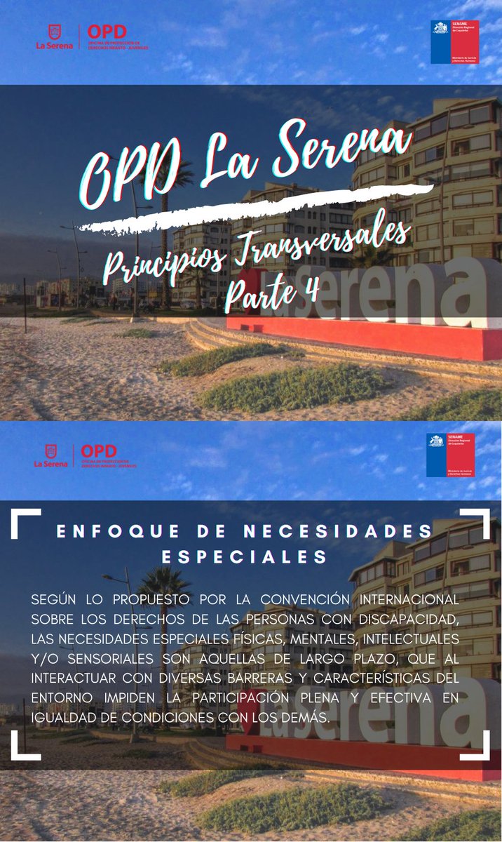 opdlaserena's tweet photo. Queridos amigos 👩‍👦👨‍👩‍👦 y amigas 👨‍👩‍👧‍👧👩‍👧‍👦
 Hoy  como todos los lunes, compartimos con ustedes  nuestro último principio transversal, Enfoque de Necesidades Especiales.
#opdlaserena2021 
#principiostransversales 
#enfoquedenecesidadesespeciales https://t.co/o3rFcNFFeD
