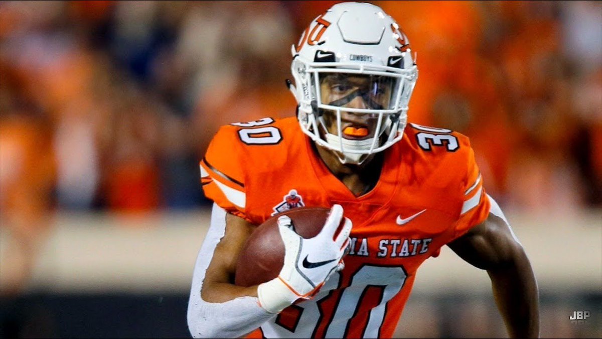 For the 2019 season, Chuba was the most dominant running back in college but elected to go back to Oklahoma State.As a sophomore:13 games 328 attempts 2094 yards  6.4 y/c  21 TDs23 recs  198 yards8.6 y/r  0 TDsImpressive enough to be nominated for the Heisman.