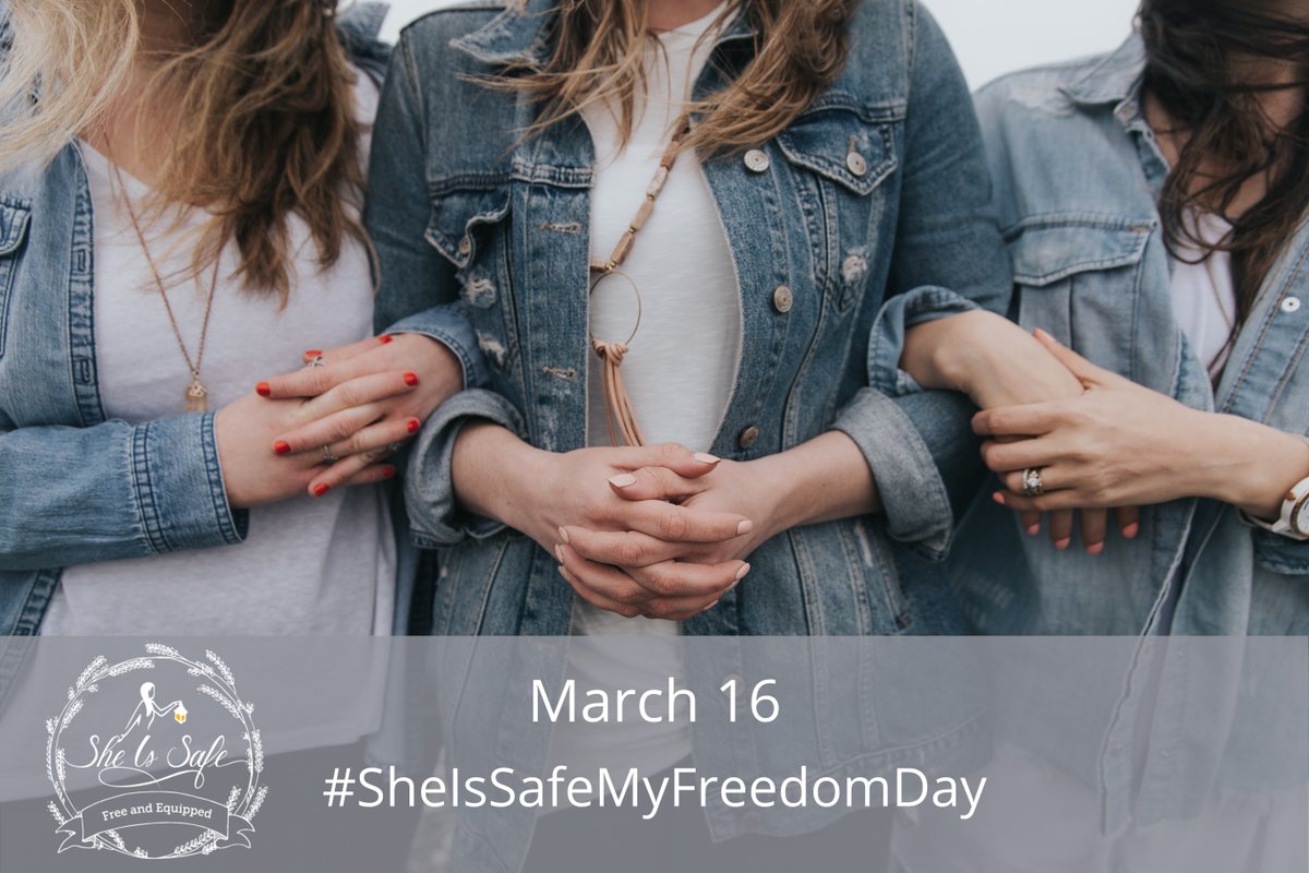 SheIsSafe's tweet image. Check out @sheissafe in preparation for #MyFreedomDay in March! Start building your Freedom Chain to take action to combat slavery with #SheIsSafeMyFreedomDay 💖