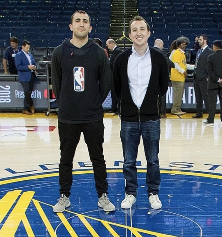 JeffEisenband's tweet photo. On the East Coast, @BKaminsky works with @stephenasmith on talent social strategy. On the West Coast, @Wesley_Kaminsky is in the trenches with @ColinCowherd. 

How did "The Brothers Kaminsky" rivalry go from backyard hoops to the internet? #EisOnThePrize https://t.co/7ODjKq2Xz1 https://t.co/qV4tRBAMZM